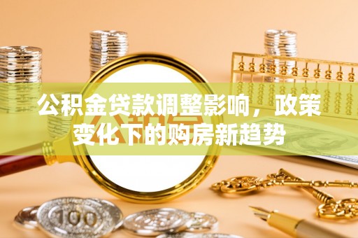 维西公积金贷款调整影响，政策变化下的购房新趋势