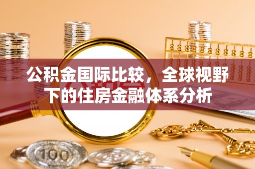 维西公积金国际比较，全球视野下的住房金融体系分析